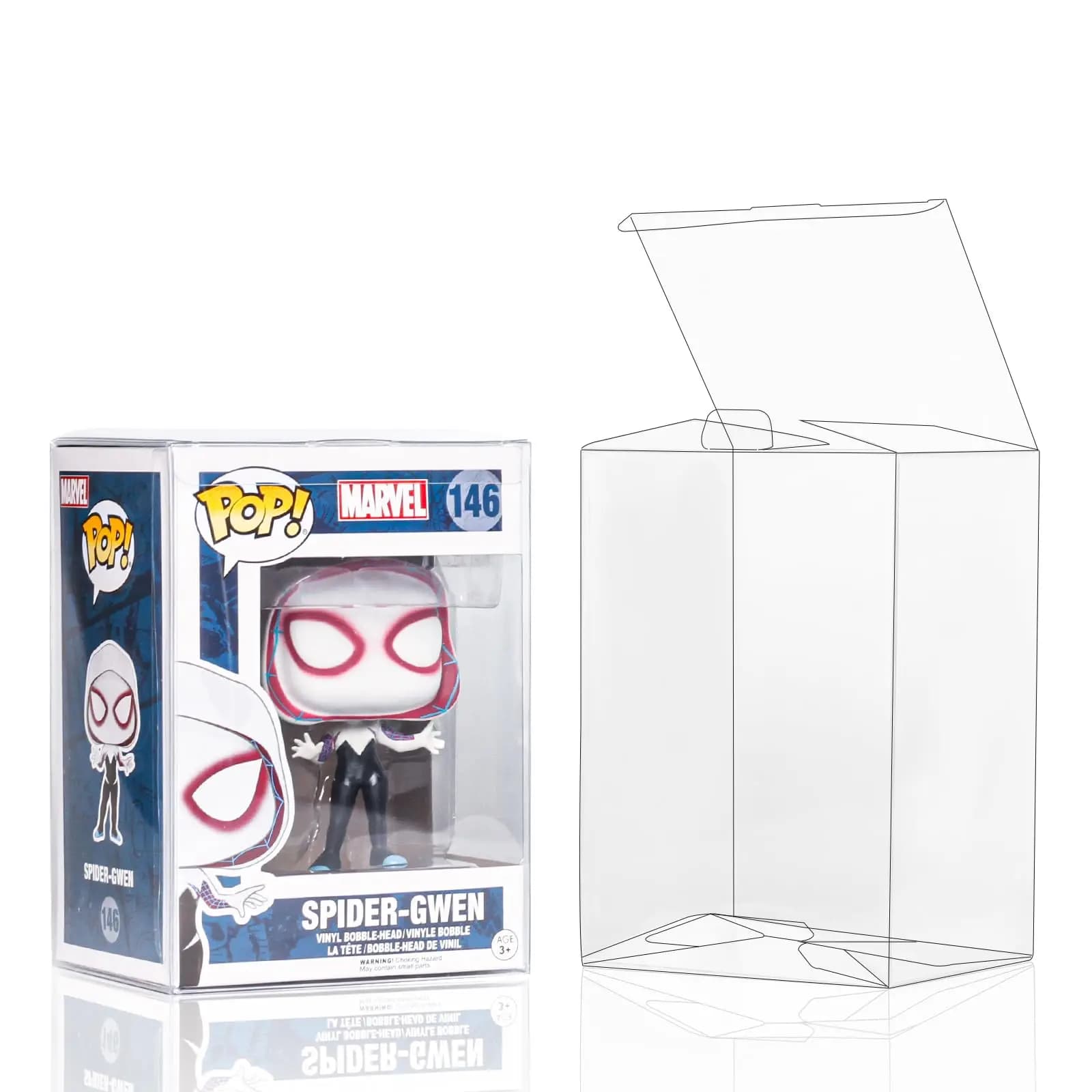 Étui de protection pour figurines en vinyle Pop Funko de 4 pouces, protecteurs transparents, boîte d'affichage robuste pour le stockage de figurines
