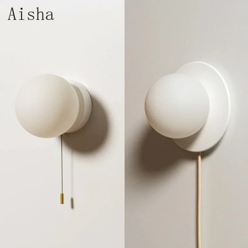 Applique Murale Moderne en Forme de Boule, Luminaire Décoratif d'Nik, Idéal pour une Chambre à Coucher, un Salon ou un Hôtel