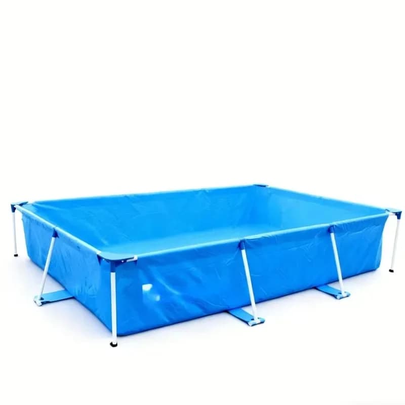 Piscine à structure métallique 4x2x0.85m – Une piscine à structure métallique de grande envergure au design minimaliste, adaptée à une large