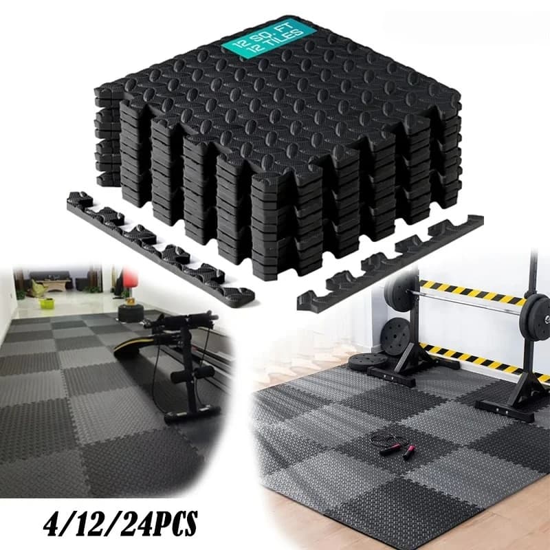 Tapis de Fitness antidérapant 30x30cm, carrelage de sol en mousse imbriquée Eva, équipement de Fitness pour exercices à domicile, tapis de