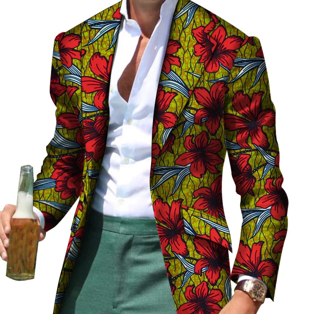 Vêtements africains décontractés pour hommes, costume fantaisie, coupe cintrée, costume, Blazer, manteau formel, Business, Dashiki, fête de