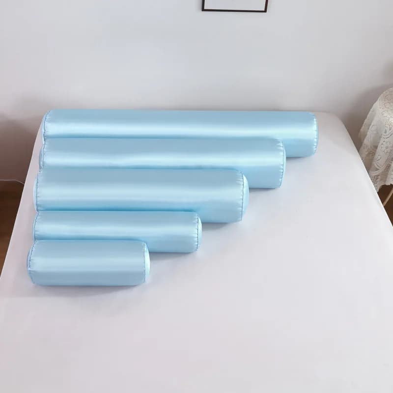 Traversin rond pour les cervicales, housse ergonomique, perfecemballages et lavable, conçu pour la tête, le cou, le dos et les jambes