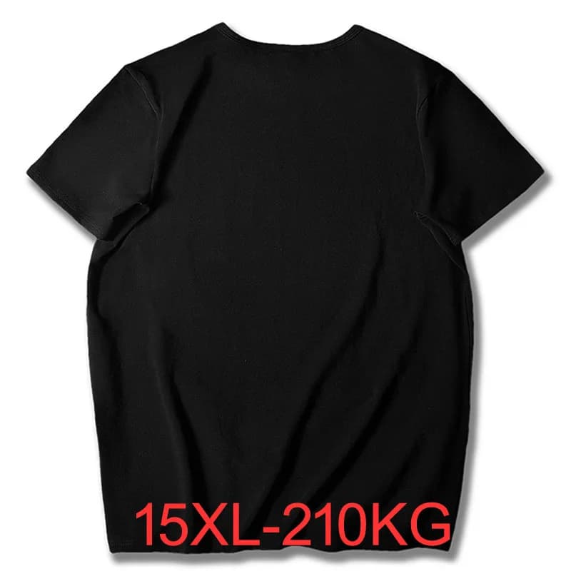 T-shirt d'été surdimensionné pour hommes, buste 186cm 15XL 14XL 13XL 12XL 11XL 10XL 9XL 8XL, poids 110KG-210KG, grande taille