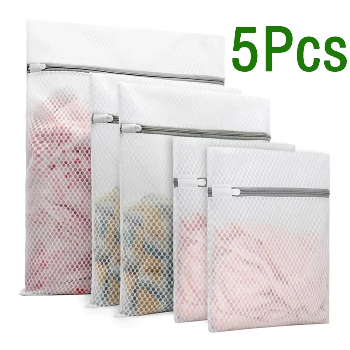Sacs à linge en maille avec 3 tailles, sacs à linge durables en maille nid d'abeille, sacs de soutien-gorge réutilisables pour Machines à laver