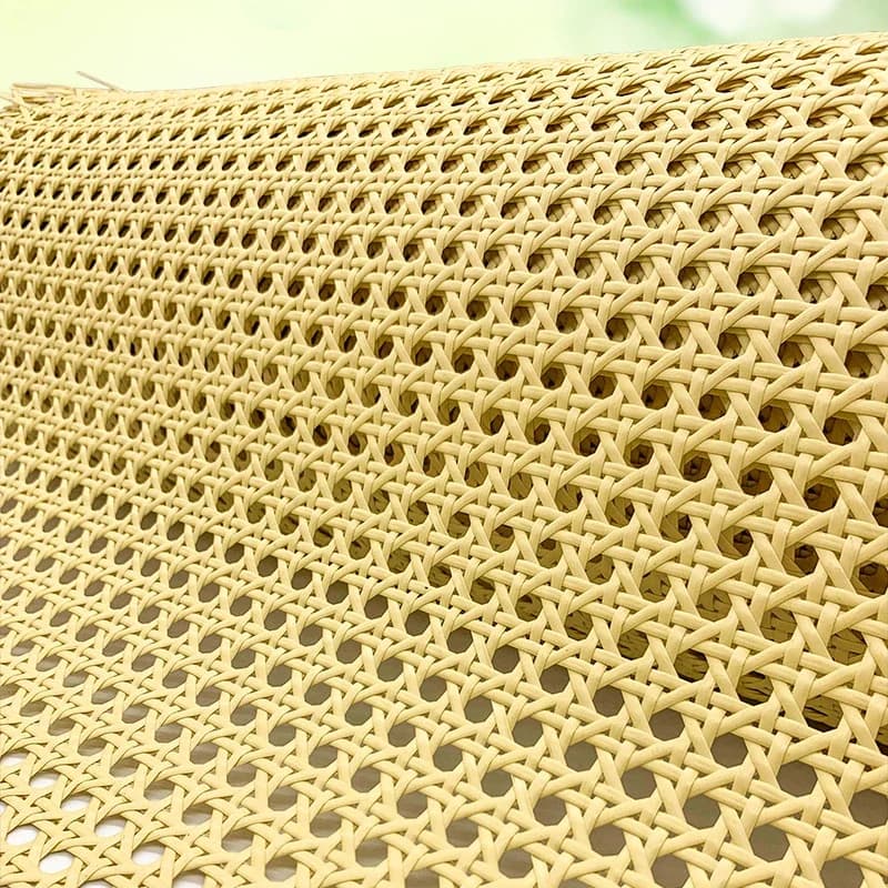 Sangle de canne en plastique cyan jaune clair, grille WUNICEF, rouleau de rotin en plastique, matériel de tissage pour chaise, armoire, décor de