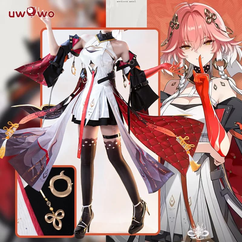 Dernière collection UWOWO Changli Cosplay Game Wuthering Waves Changli Cosplay Costume Robe Déguisement d'Halloween
