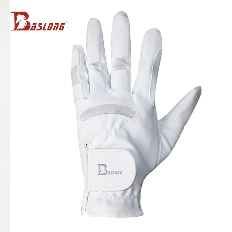 Gants d'équitation Baslong Quatre Saisons Antidérapants Résistants à l'usure Blancs Équipement d'équitation pour hommes et femmes 266,4 cm