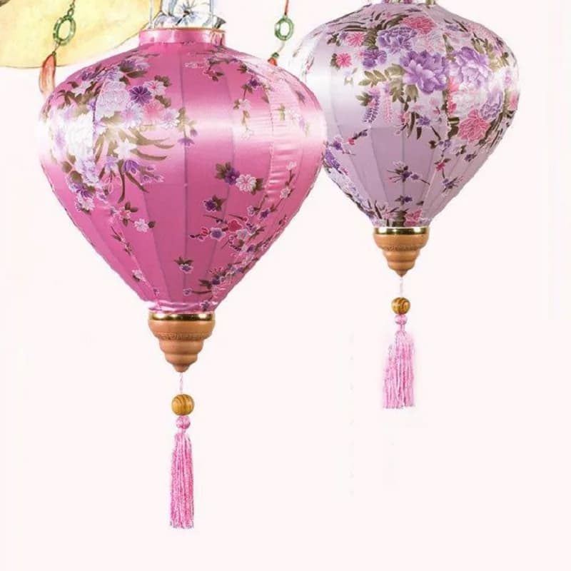 Lanterne florale chinoise en soie, décoration de fête de mariage, Festival de printemps, lanterne Antique suspendue, lanterne du nouvel an de la rue
