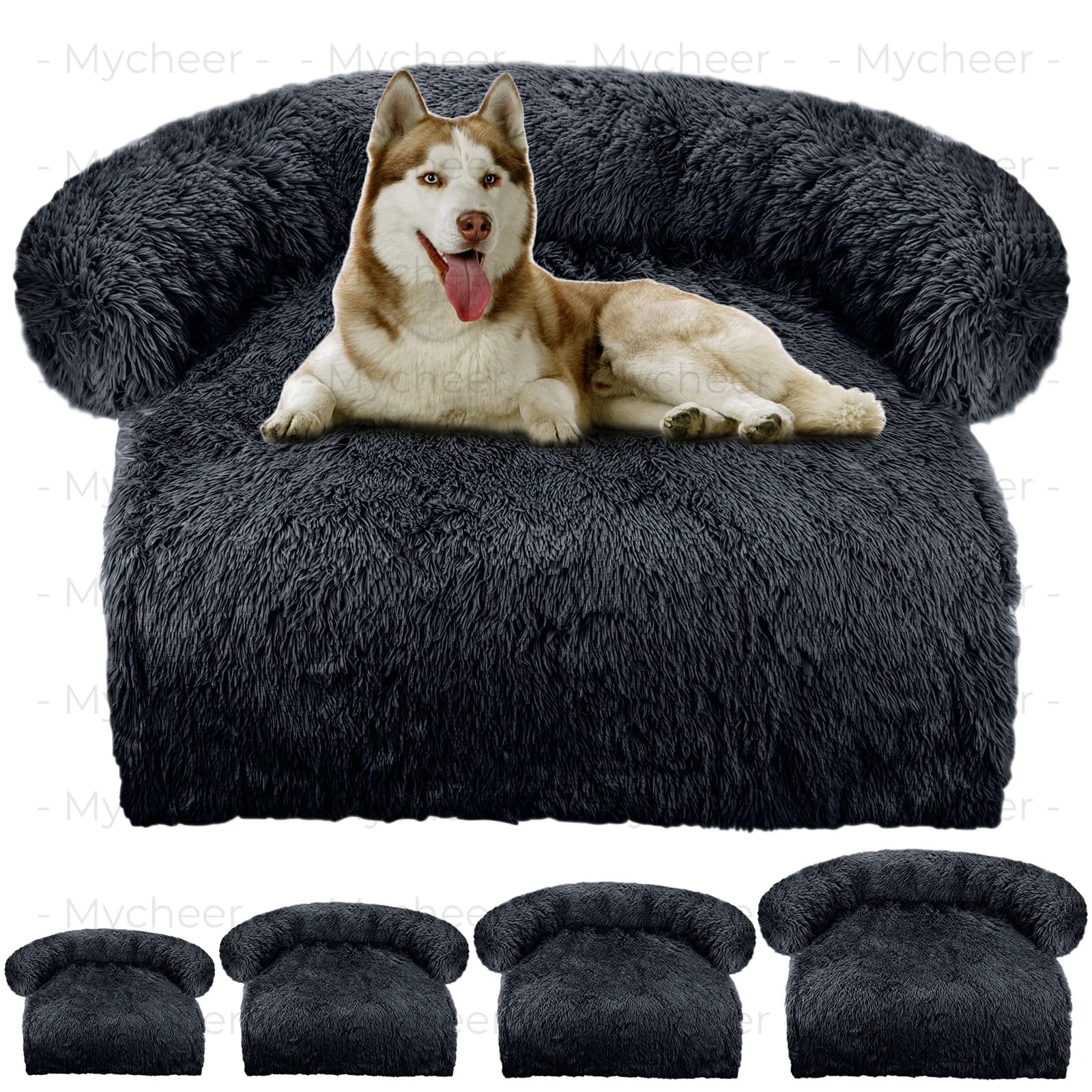 Couverture lavable housse de canapé grand lit pour chien canapé en peluche chien maison canapé coussin en peluche chaud chenil animal de compagnie