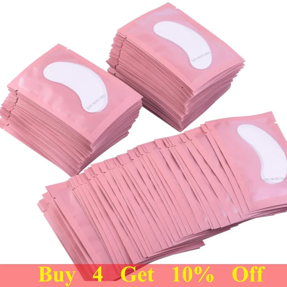 50/100 paires Extension de Cils Papier Patches Greffés Oeil Autocollants 7 Couleur Cils Sous Tampons Oculaires Eye Papier Patches Conseils