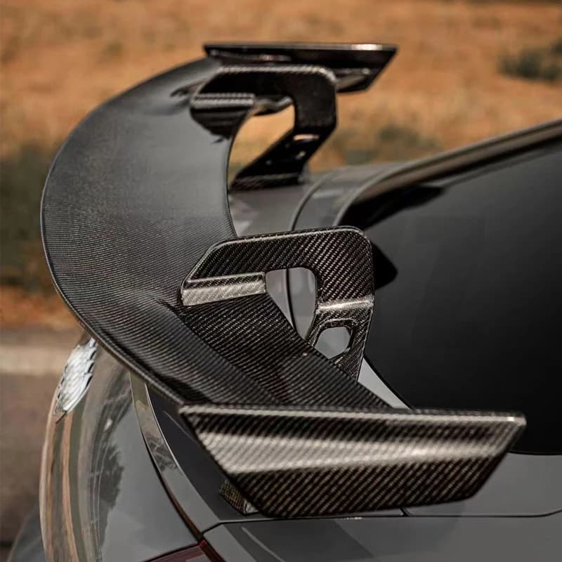 Spomicrophone de coffre arrière en fibre de carbone pour Audi TT MK2, aile de coffre, décoration de Jules, kits de carrosserie, 2008, 2009, 2010,