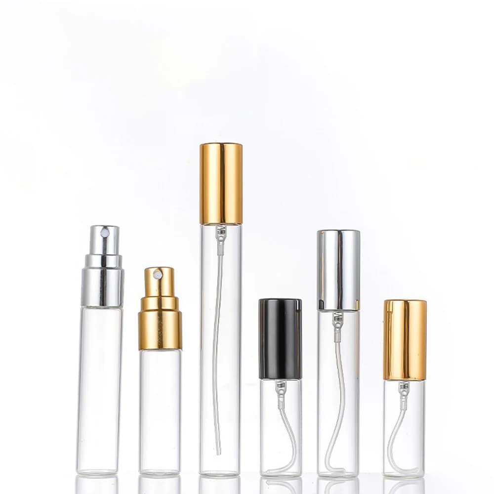 50pcs 100pcs 5ml 10ml 15ml Portable vide étui cosmétique voyage Parfum vaporisateur bouteille Parfum pour cadeau échantillon bouteille Parfum