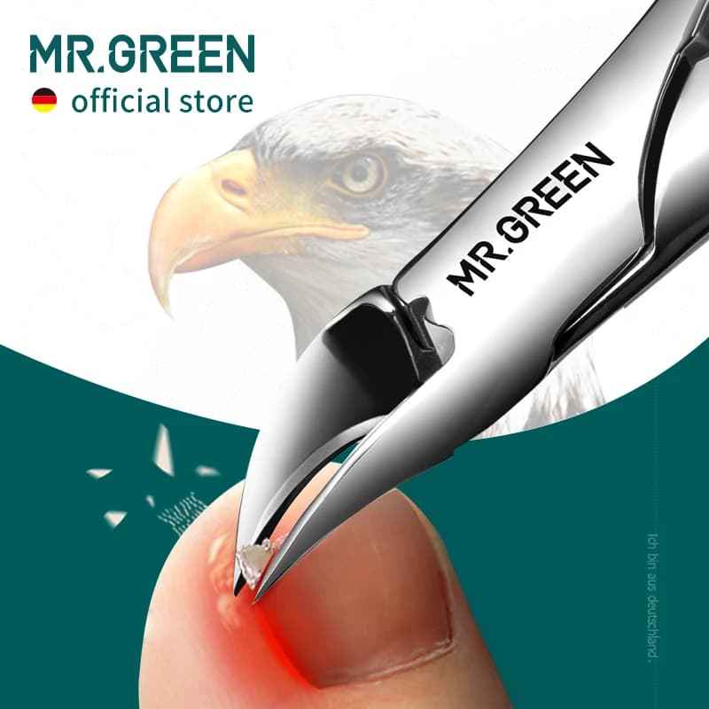 M. GREEN Coupe-Ongles Coupe-Ongles Professionnel Pédicure Paronychia Outils Anti-Splash Manucure Ensembles En Acier Inoxydable