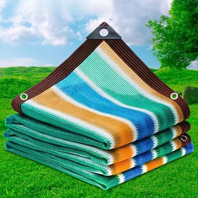 Filet pare-soleil respirant haute densité – Coloré et multi-tailles, adapté aux cours extérieurs, aux pique-niques, aux carports et au jardin S
