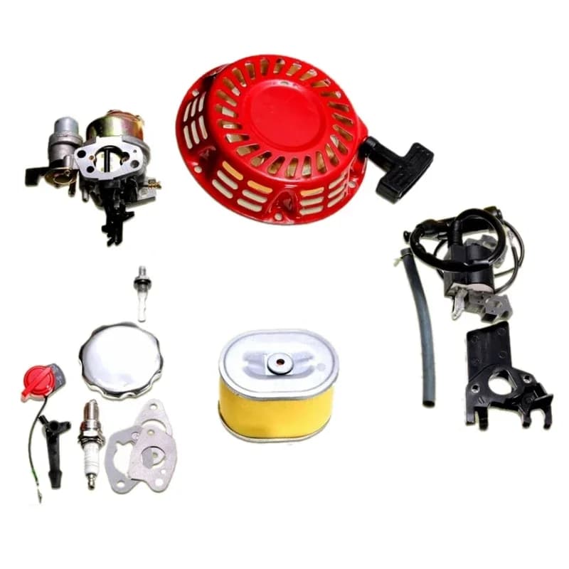 Kit Moteur pour Honda GX160 GX200 5.5HP, Carburateur Recoil VILLE Coil Spark Plug, Filtre à Air