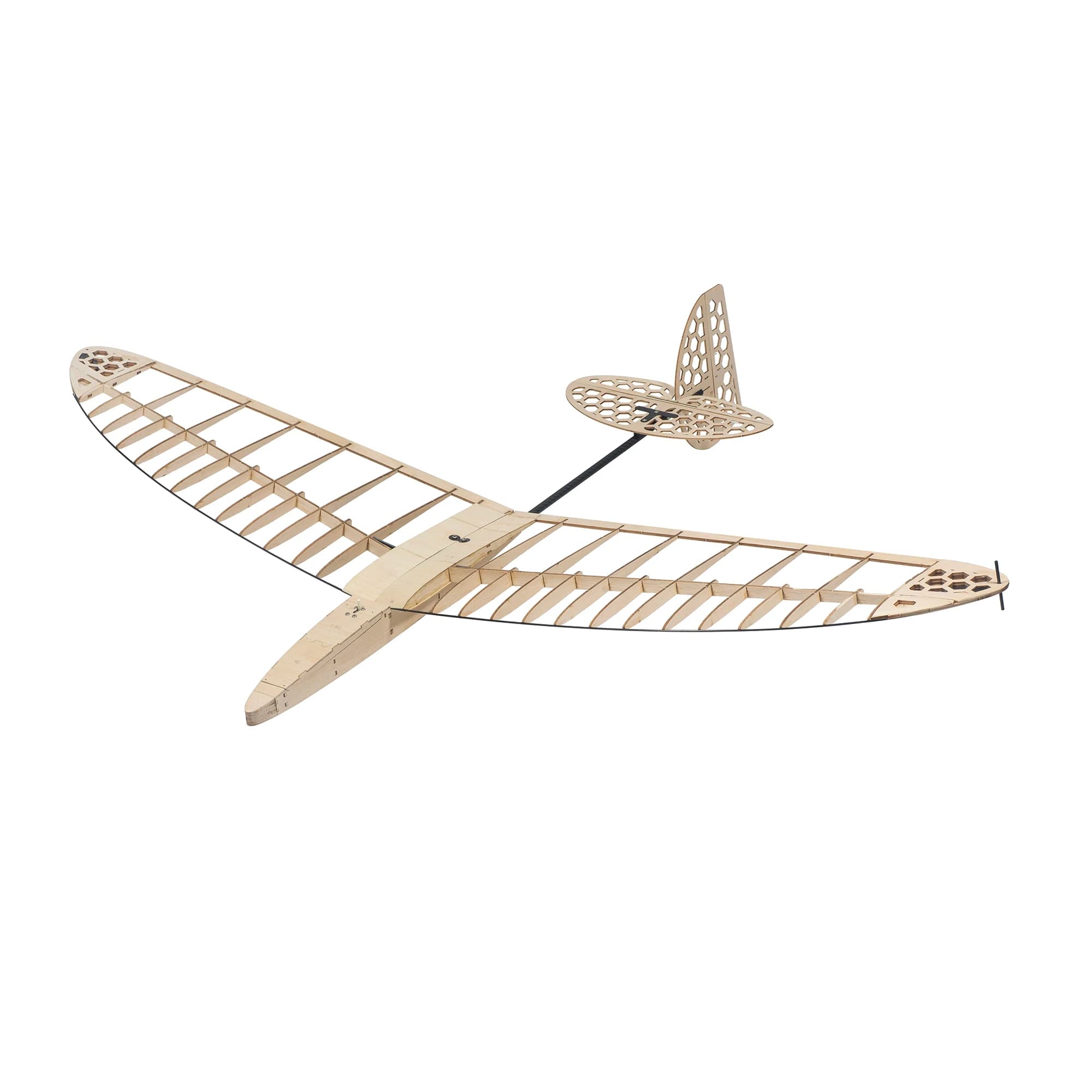 DW Hobby 1200mm Balsawood Discus Launch Glider FD12 Windrunner Kit d'avion modèle réduit pour passionnés de vol en extérieur, envergure 47 pouces