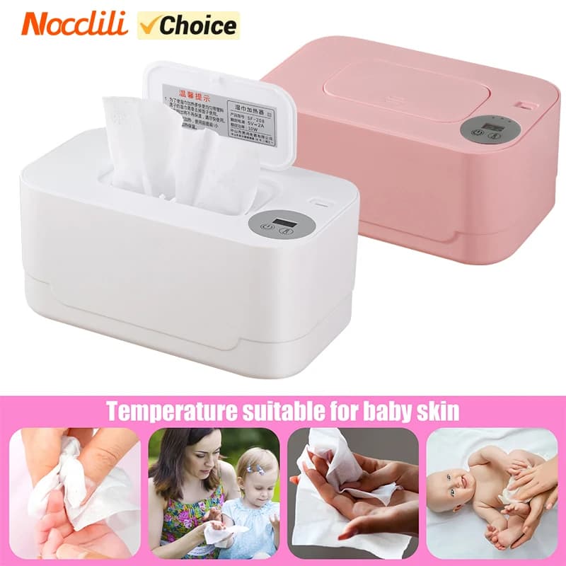 Écran LED chauffe-lingettes pour bébé, distributeur de serviettes humides, Portable, Charge USB, chauffe-lingettes pour bébé, boîte chauffante