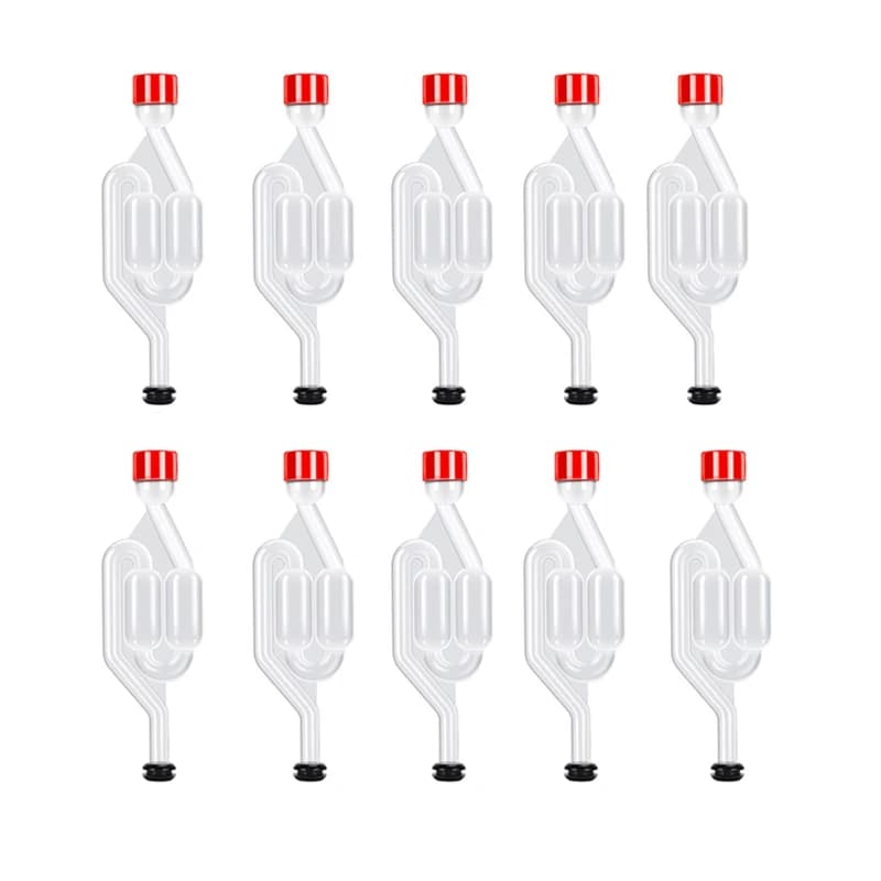 sas en forme de S, sas à bulles pour brassage à domicile, bouchon Carboys, Valve d'étanchéité de fermenteur avec œillets de qualité