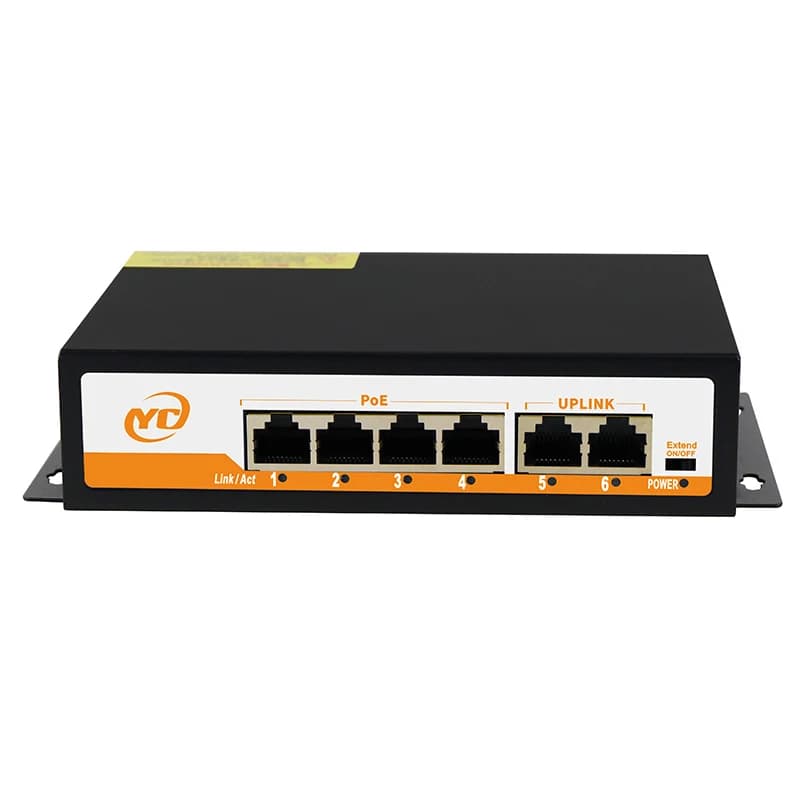 Nouveau commutateur Ethernet POE RJ45 SFP 48V avec pour 802.3af/at liaison montante Plug and Play non géré, pour caméra IP/NVR