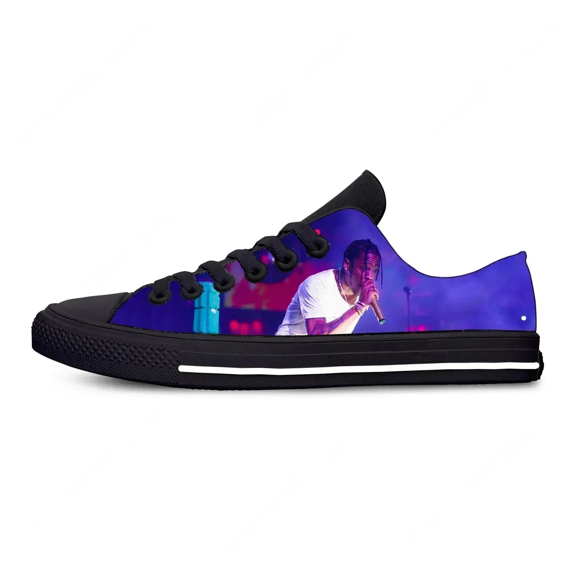Chaussures basses décontractées Scott Hip Hop Rapper Rap Singer Music Travis, légères et respirantes, pour hommes et femmes