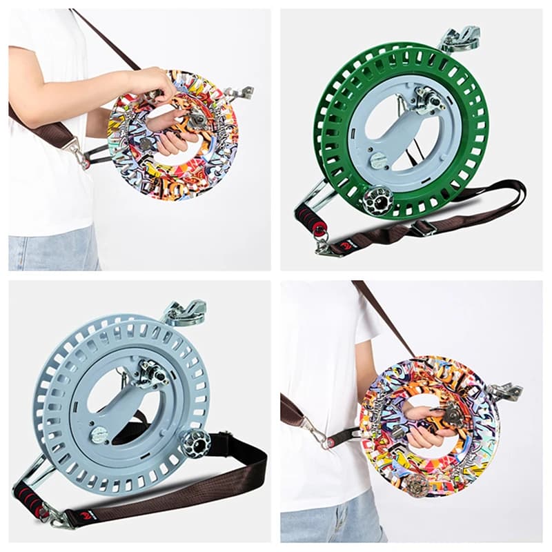 27 cm support sangle ABS adultes cerf-volant professionnel cerf-volant bobine mouche cerf-volant vent kevlar ligne de pêche cerf-volant volant
