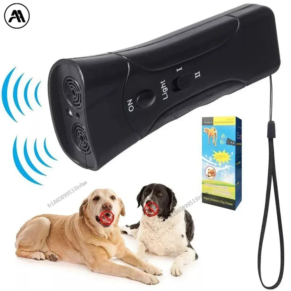 Dispositif anti-aboiement ultrasonique pour chien, entraîneur anti-aboiement, fréquence réglable, portable, rechargeable, pour chiens de petite,