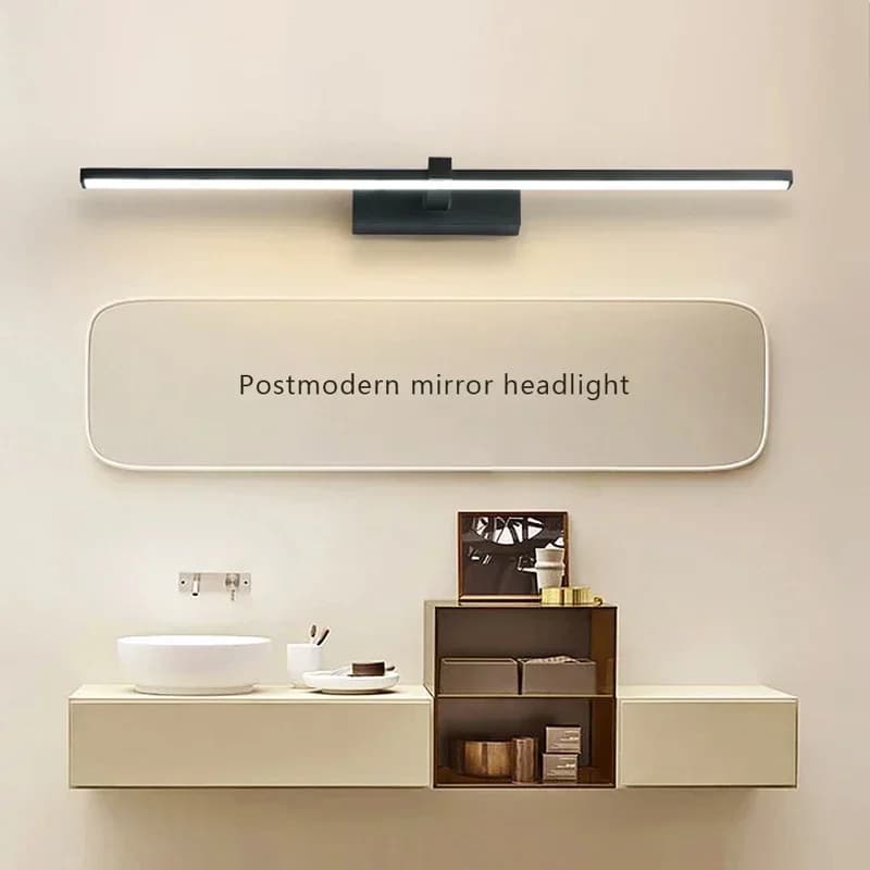 Applique murale LED moderne matériel de salle de bains applique trois couleurs lumières en aluminium LED salle de bain bain miroir ligne lampe