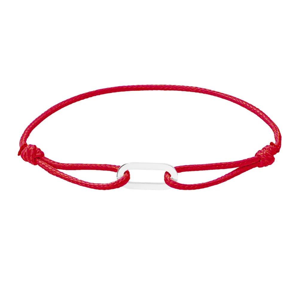 Bracelet Zalman simple rond ovale à boucle, bracelet tressé réglable en corde cirée DIY, bijoux en acier inoxydable pour femmes et hommes