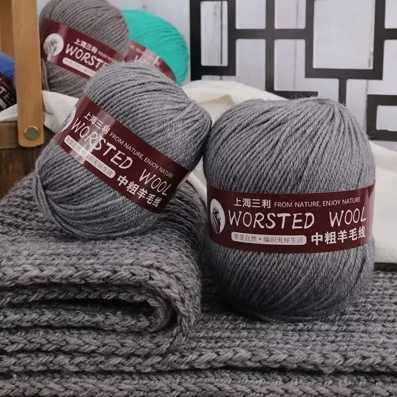 Fil de laine mi-épais 500 g/ensemble, pour tricot au Crochet à la main, pulls, châles, écharpe, chapeaux, manteaux, bricolage, fil de cachemire
