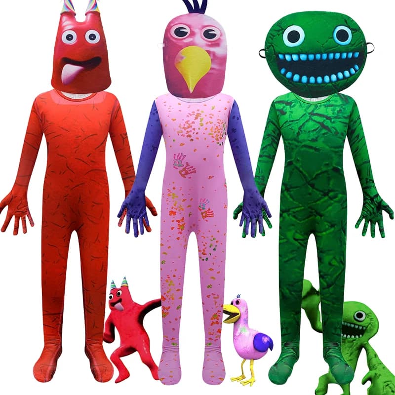 Costume de jardin de Banban pour enfants garçons, vert Jumbo Josh Monster, Cosplay, jeu d'horreur, combinaison Canival, Costume de fête