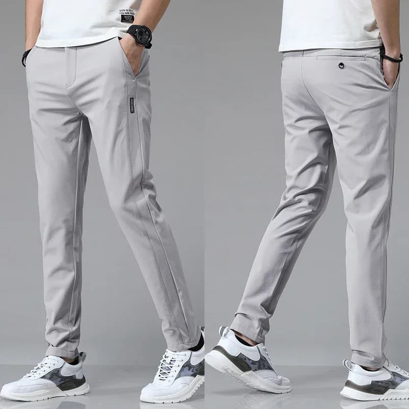 Pantalon Ultra-fin pour hommes, extensible, Slim, droit, décontracté, haute qualité, mode, respirant, sport de Golf, printemps été 2024