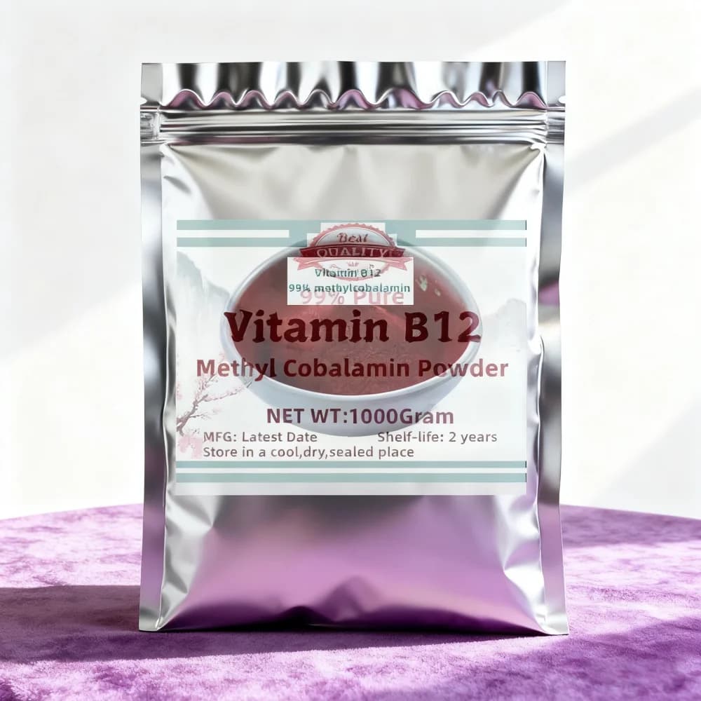 Emballage personnalisé de sac scellé Global AliExpress à 4 couches pour une supplément de haute qualité de la poudre VB12, 99% méthylcoba