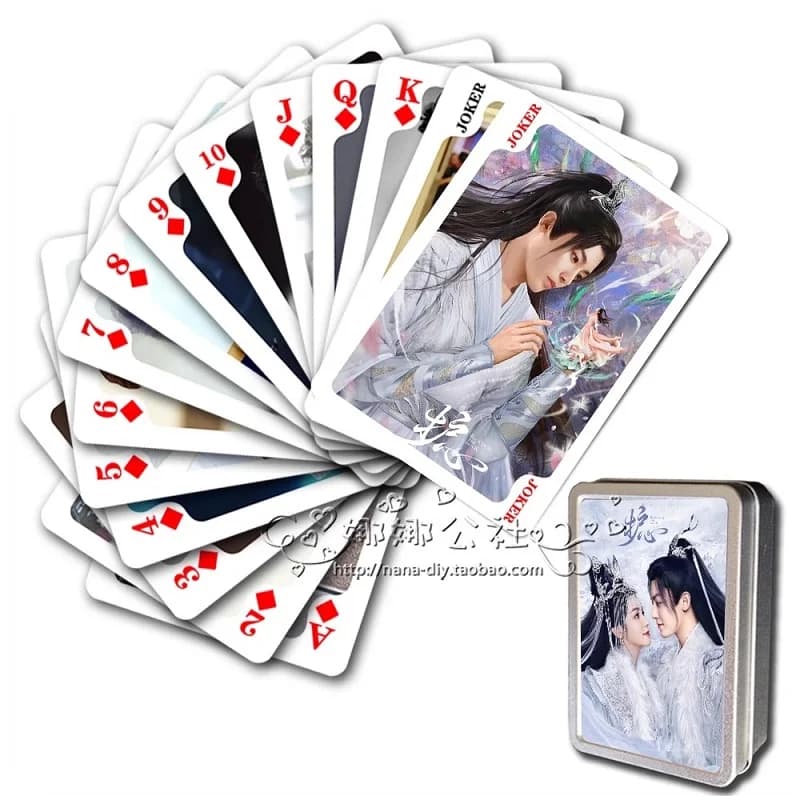 Back From The Brink Poker Cards, Hou Platining, Hao and Zhou Ye Figure Game Playing Cards, Cosplay Gift, 54 Sheets per Set