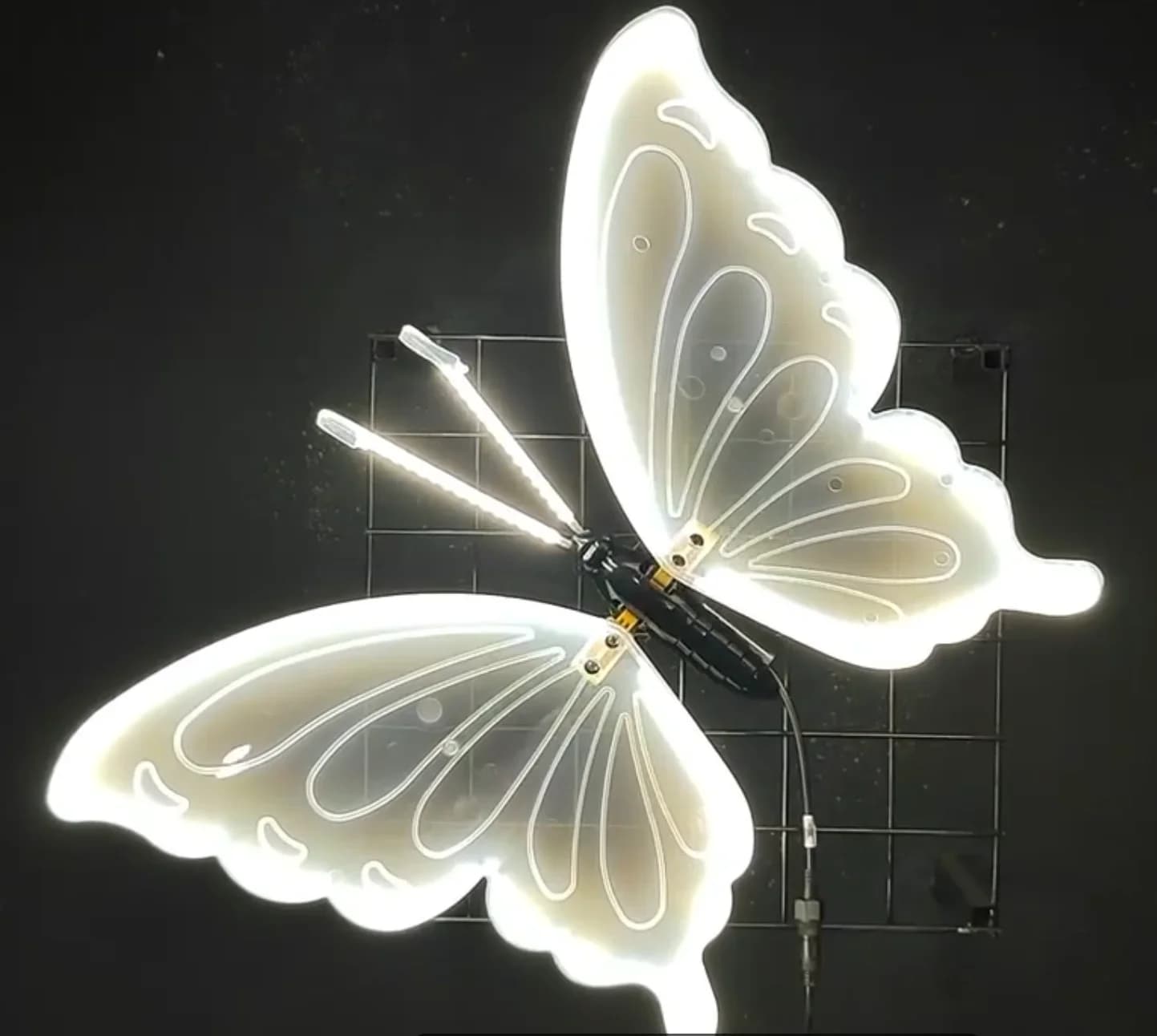 2 pièces de LED simulation extérieure dynamique statique papillon lumières décorations de fête de vacances