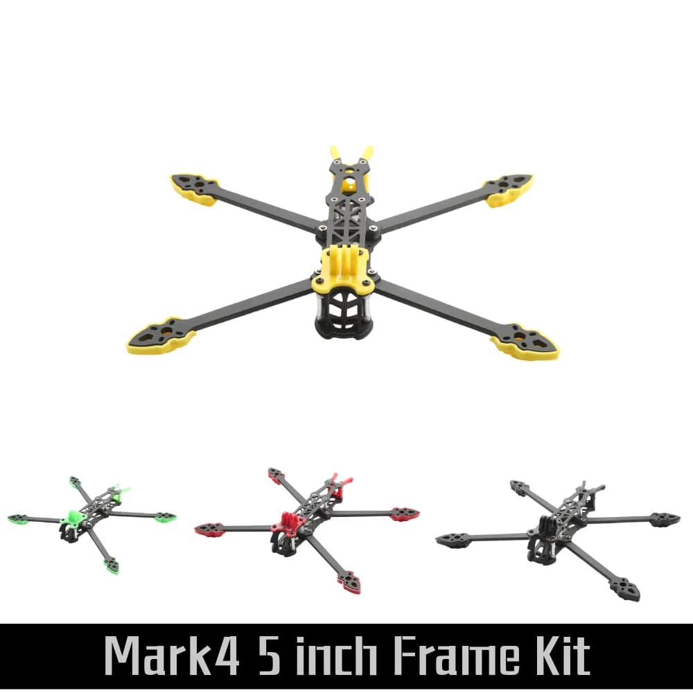Mark4 5 pouces 225mm avec bras de 5mm cadre quadrirotor 3K en Fiber de carbone avec pièces d'impression pour Drone de course RC Freestyle 5 "FPV