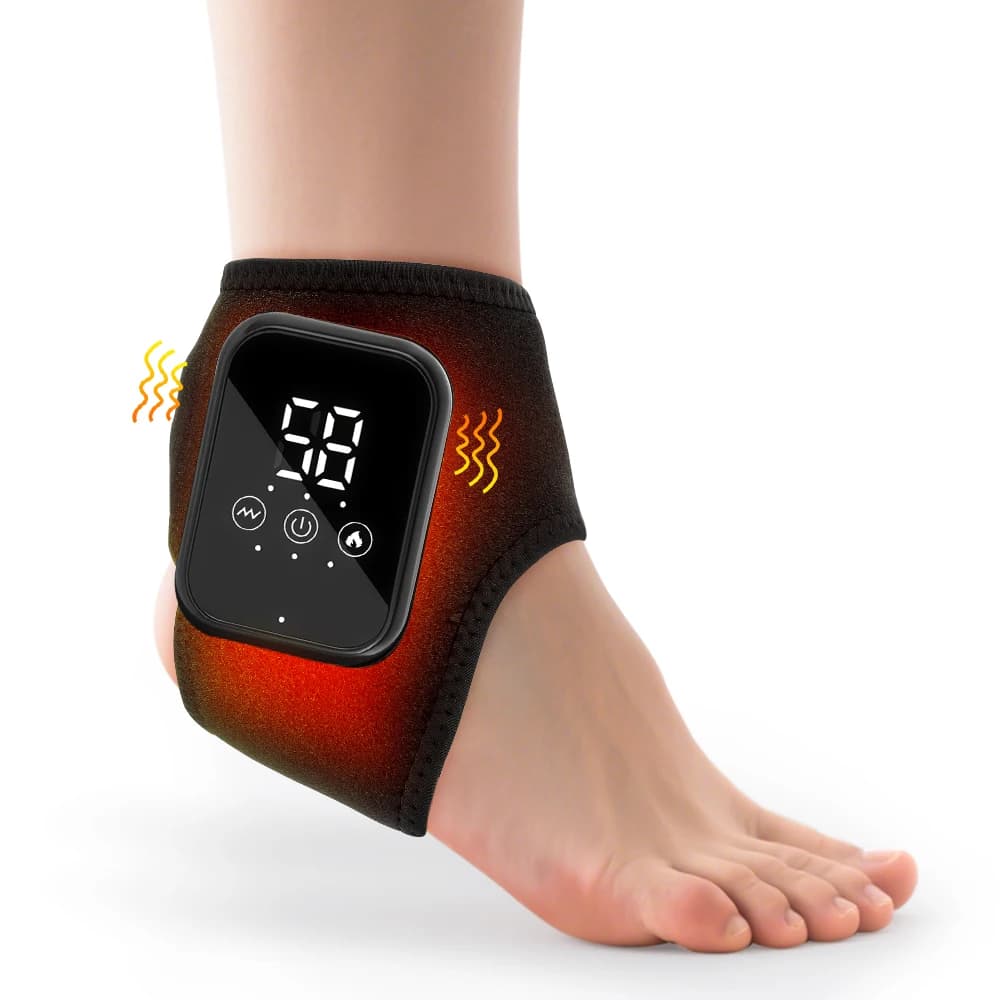 Masseur électrique de chaleur pour les pieds, compresse chaude, Vibration, enveloppe de Massage de la cheville pour la Protection des articulations,