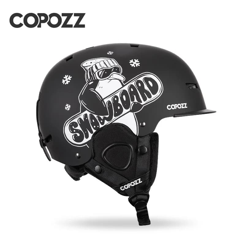 COPOZZ nouveau casque de Ski unisexe certificat casque de Ski Anti-impact semi-couvert pour adultes et enfants casque de Snowboard de sécurité sur