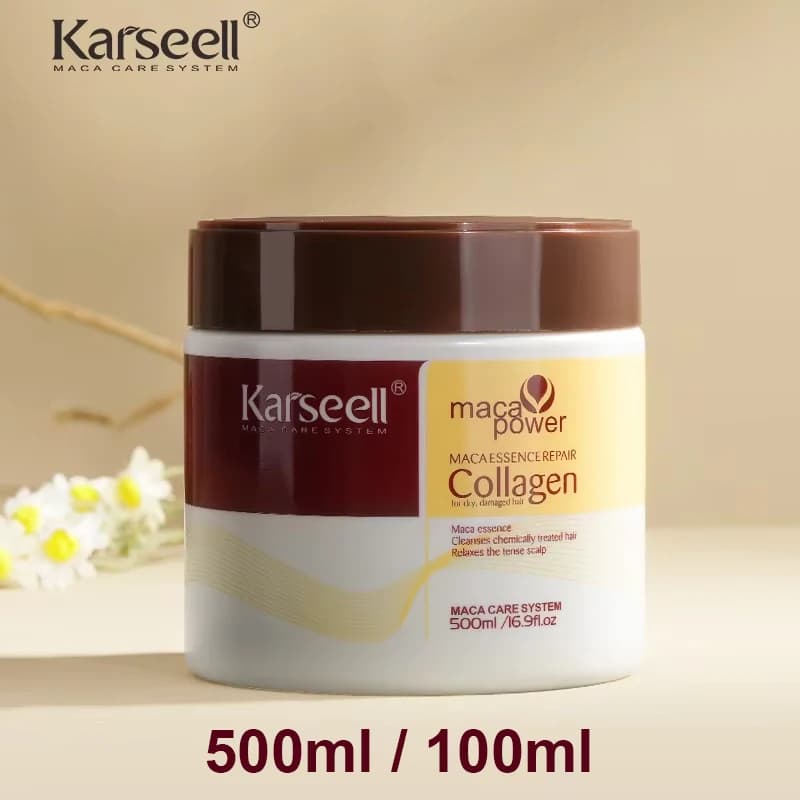 Karseell traitement capillaire au collagène réparation profonde conditionnement huile d'argan masque capillaire Essence pour cheveux secs et