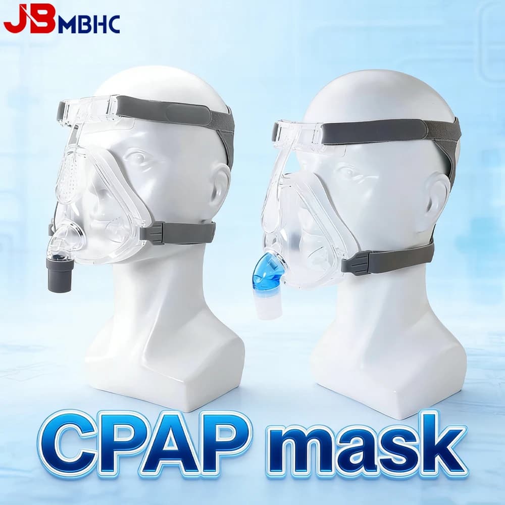 Masque facial complet CPAP pour le nez et la bouche, masque respiratoire nasal intégral pour CPAP, APAP, BIPAP, anti-ronflement, apnée du sommeil,
