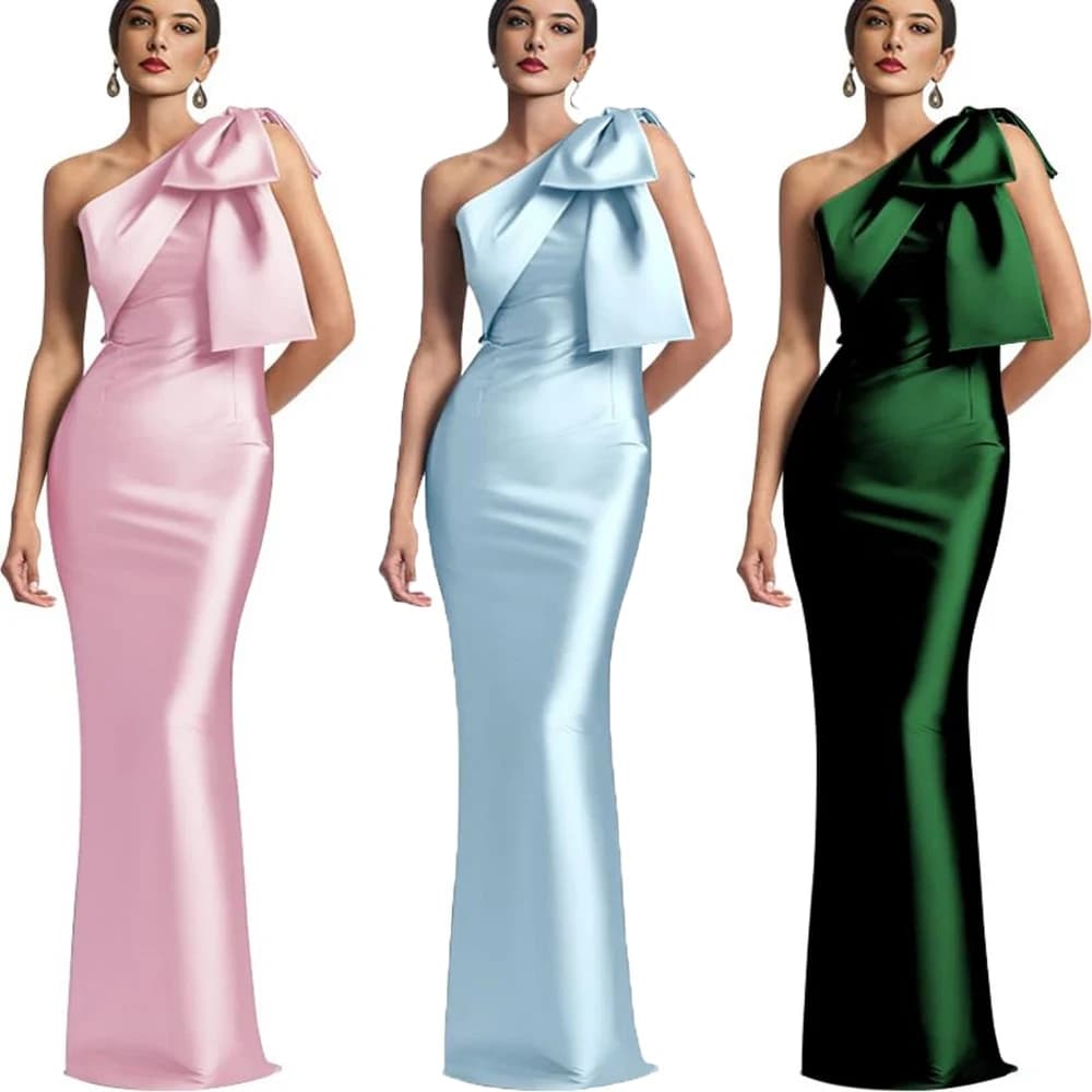 Robe de Soirée en Satin Élégante et Moulante pour Femme, Sexy, avec Nministériels d, pour Patients Formels, Longue Boule, Quelle que soit la