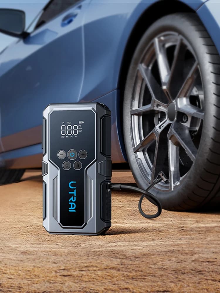 UTRAI 1500A démarreur de saut de voiture batterie externe Portable 150PSI pompe à Air batterie de voiture Boosters d'urgence dispositif de