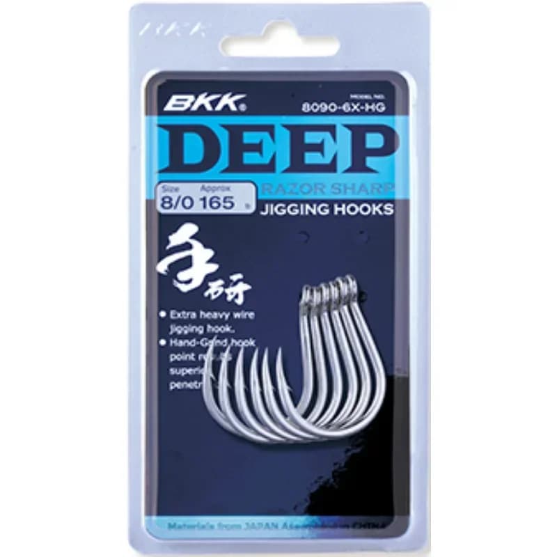 Hameçons de pêche au gabarits BKK DEEP 8090-6X-HG