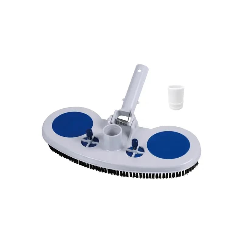 Tête d'aspiration de piscine avec brosse, outil d'aspirateur sous-marin pour le nettoyage du fond et des murs de la piscine