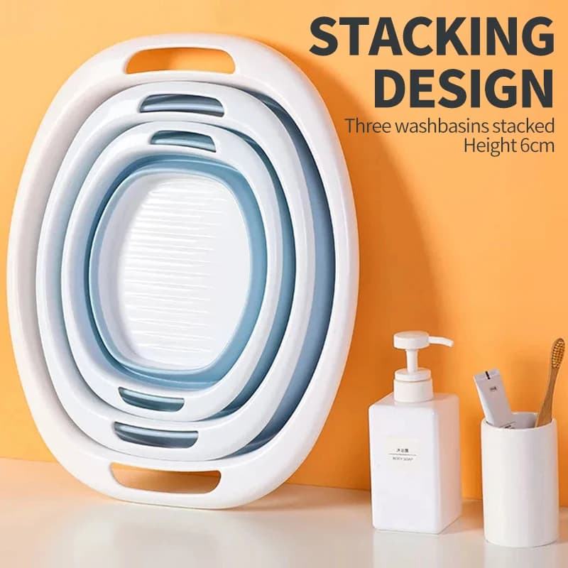 Lavabo Pliable pour Bébé, Petit Bassin Portable, Voyage en Plein Air, Camping, Baignoire à illant Pliante, Livraison Directe