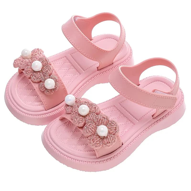 Chaussures de princesse pour enfants de 2 à 9 ans, sandales d'été pour filles, chaussures d'école décontractées pour enfants, sandales de plage