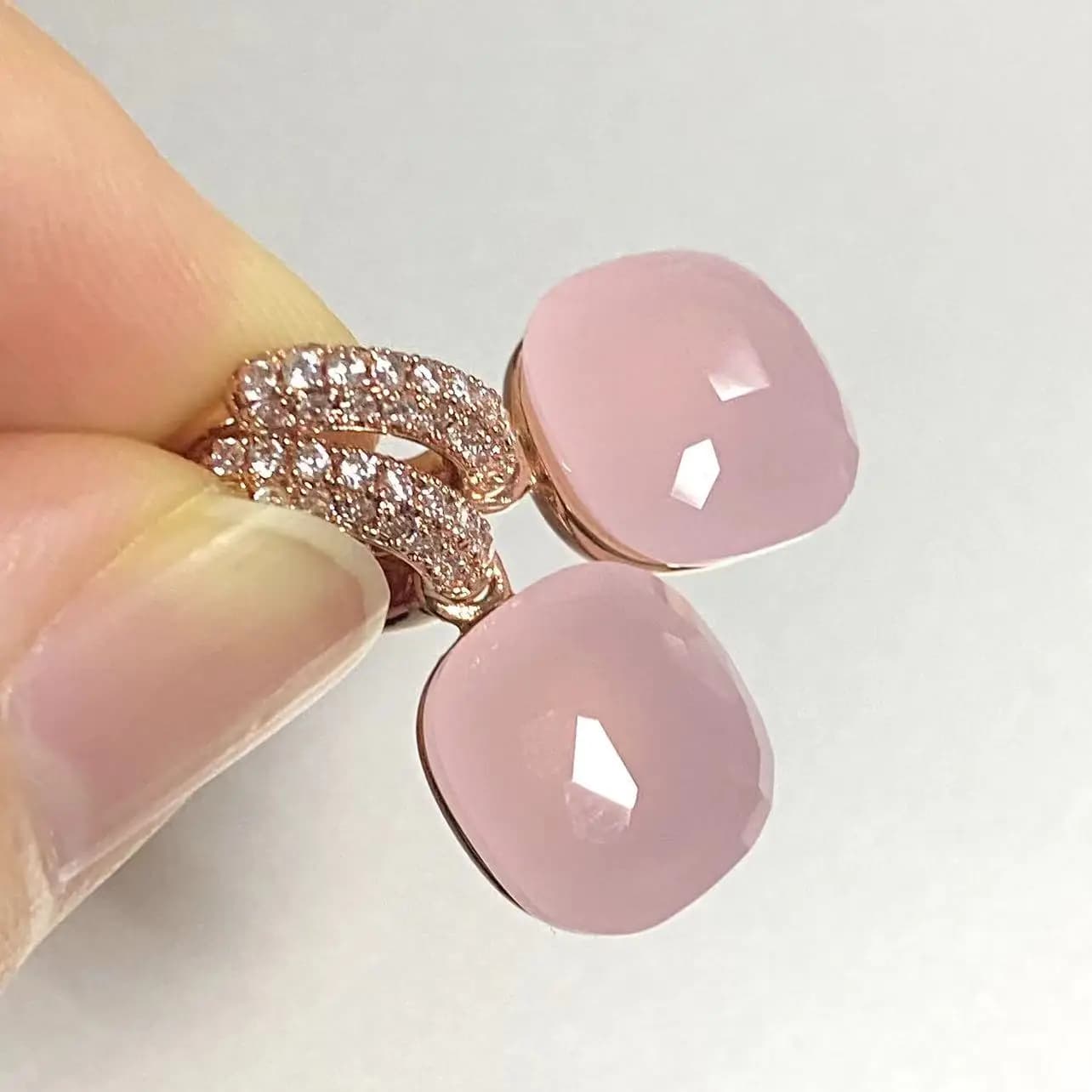 Boucles d'oreilles nues plates de 12.6mm, incrustation de Zircon couleur bonbon, boucles d'oreilles en cristal pour femmes, boucles d'oreilles
