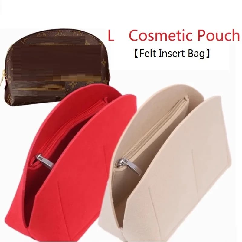 Convient pour les articles de toilette S L feutre tissu insérer sac organisateur maquillage sac à main organisateur voyage intérieur sac à main