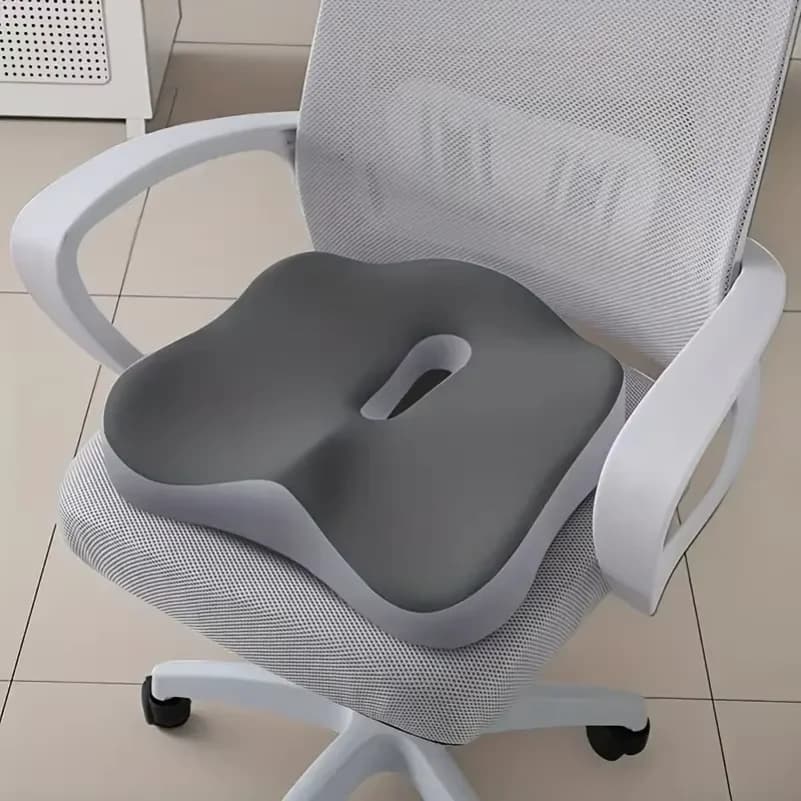 Coussin de siège ergonomique en mousse à mémoire de forme pour chaises de bureau et voitures - Soutien de la posture, soulagement des douleurs aux