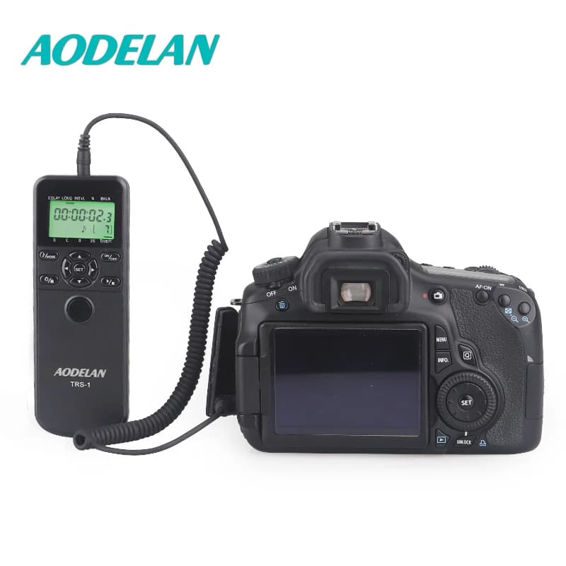 AODELAN – minuterie d'intervalomètre à intervalle de temps, télécommande, déclencheur, pour Canon, Nikon, Sony, Panasonic, Olympus, fujifilm,