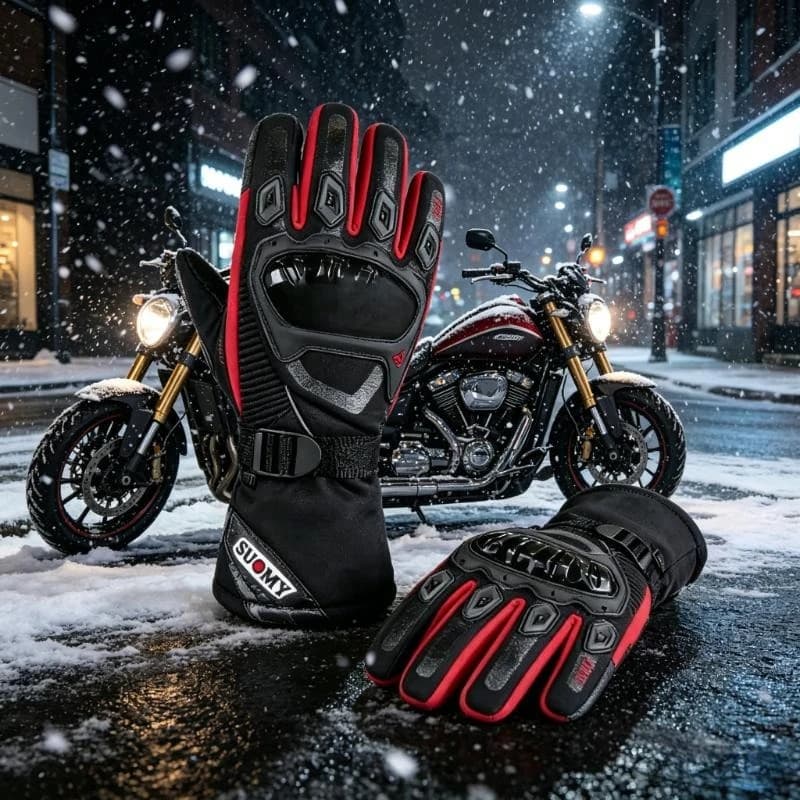 Nouveaux gants de moto imperméables et chauds pour l'hiver, compatibles avec les écrans tactiles, gants de protection pour la moto, le ski et la